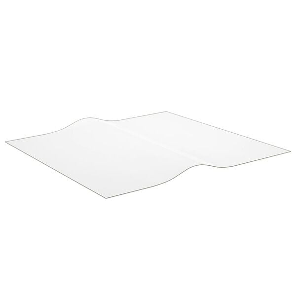 vidaXL galda aizsargsegums, caurspīdīgs, 90x90 cm, 1,6 mm, PVC