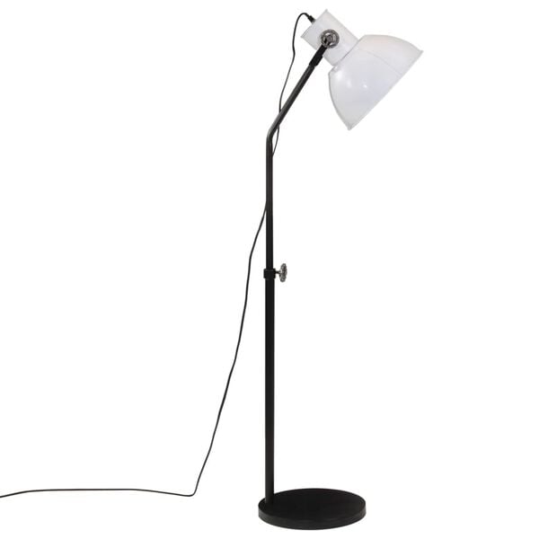 vidaXL grīdas lampa, 25 W, balta, 30x30x90-150 cm, E27