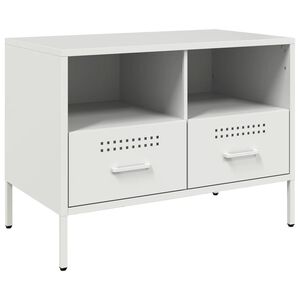 vidaXL TV skapītis, balts, 68x39x50,5 cm, tērauds