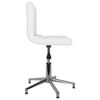 3087634 vidaXL Swivel Dining Chairs 4 pcs White Faux Leather (334405&times;2)