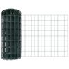 vidaXL Eiropas žogs ar stabu 10 x 0,4 m PVC pārklāts tērauds Zaļa