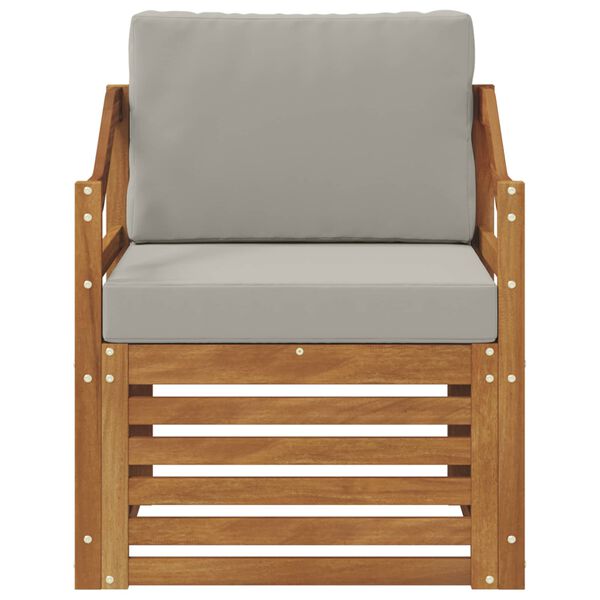 vidaXL Āra dīvānu komplekts ar spilvenu Dabiska 67 x 63 x 73 cm