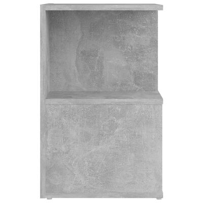 vidaXL naktsskapītis, betona pelēks, 35x35x55 cm, skaidu plāksne