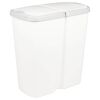 vidaXL Atkritumu tvertne Balts 48,5 x 28 x 51 cm PP