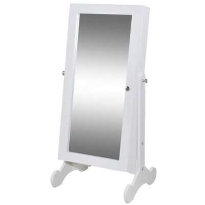 Balts rotaslietu skapītis ar LED un spoguli