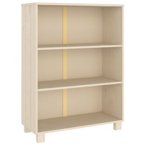 vidaXL grāmatu skapis HAMAR, medus brūns, 85x35x112 cm, priedes koks