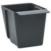 vidaXL Ziedu kastes Eiro paletēm 12 pcs Pelēka 13,5 x 9 x 9,5 cm