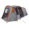 vidaXL Tuneļveida telts Pelēka un oranža 505 x 330 x 204 cm