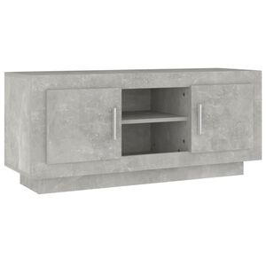 vidaXL TV skapītis, betonpelēks, 102x35x45 cm, inženierijas koks