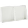 vidaXL Aizturo&scaron;ā siena 2 gab. 40 x 12 x 40 cm Tērauds Balts