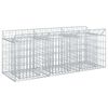 vidaXL Gabions pacelta gulta 150 x 50 x 60 cm Cinkota tērauda Sudraba