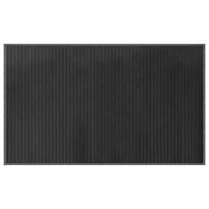 vidaXL paklājs, taisnstūra, pelēks, 60x100 cm, bambuss