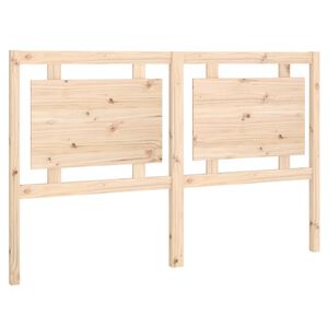vidaXL gultas galvgalis, 155,5x4x100 cm, priedes masīvkoks