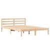 vidaXL Gultas rāmis Brūna 225,5 x 165,5 x 69,5 cm Cieta priede