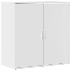 vidaXL kumode, balta, 79x38x80 cm, inženierijas koks