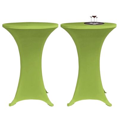 vidaXL galdu pārvalki, 2 gab., zaļi, elastīgi