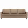 vidaXL trīsvietīgs dīvāns, kapučīno krāsa, 180 cm, mākslīgā āda