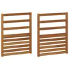vidaXL Rokturis 2 pcs Brūna 59 x 4 x 73 cm Inženierijas koks