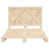 vidaXL gultas rāmis ar galvgali, 160x200 cm, priedes masīvkoks