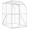 vidaXL Vistu kūts Sudraba 200 x 200 x 215 cm Cinkota tērauda