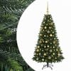 vidaXL Mākslīgā Ziemassvētku eglīte ar rotājumiem 120 cm 150 LED