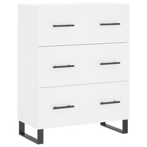 vidaXL kumode, balta, 69,5x34x90 cm, inženierijas koks