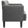 vidaXL Loveseat dīvāns, tum&scaron;i pelēks, 109 cm, velveta audums