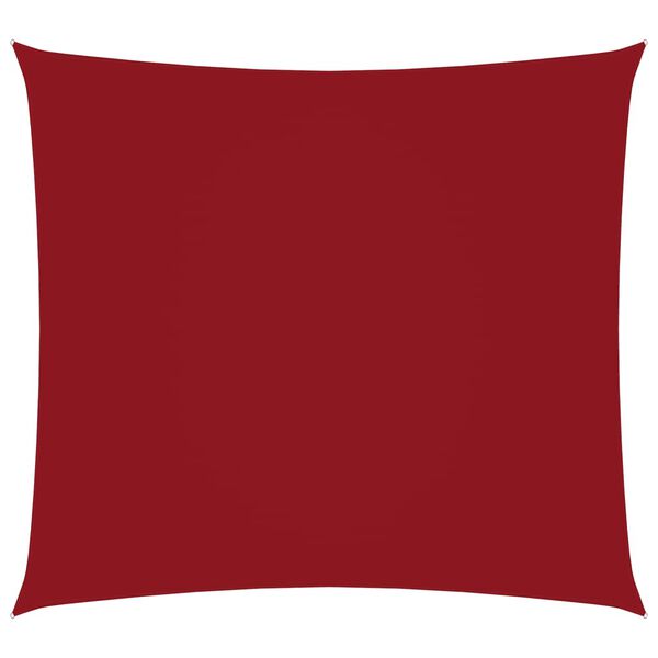 vidaXL saulessargs, 4,5x4,5 m, kvadrāta, sarkans oksforda audums