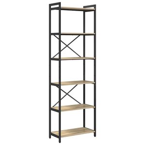 vidaXL Grāmatu plaukts 60 x 30 x 189,5 cm Inženierijas koks