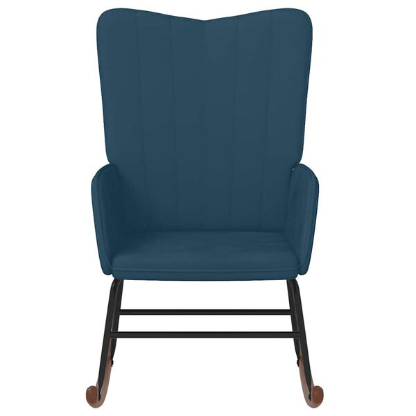 vidaXL &scaron;ūpuļkrēsls, zils samts