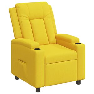 vidaXL Atzveltnes krēsls Gai&scaron;i dzeltens 75 x 95 x 100 cm Audums