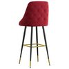 vidaXL bāra krēsli, 2 gab., vīnsarkans samts