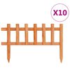 vidaXL zāliena apmales, 10 gab., egles koks, 4,4 m
