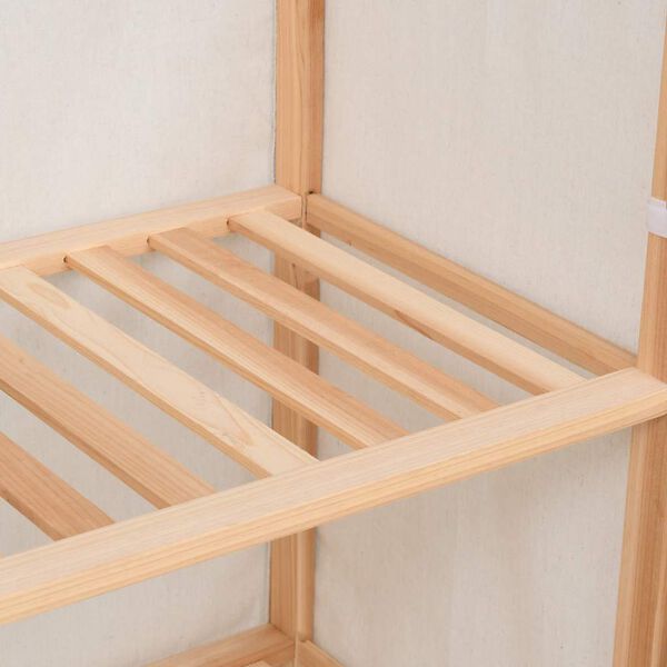 vidaXL drēbju skapis, trīsdaļīgs, 79x40x170 cm