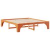vidaXL Gultas rāmis Brūna 180 x 200 cm Ciets priedes koks