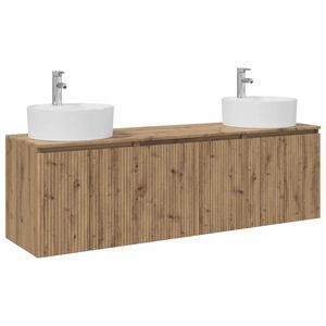 vidaXL Vannas istabas skapju komplekts 3 gab. Artisan Ozols