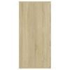 vidaXL kumode, ozolkoka krāsa, 160x36x75 cm, inženierijas koks