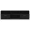 vidaXL Televizora skapī&scaron;a Melns ozolkoks 150 x 33,5 x 45 cm