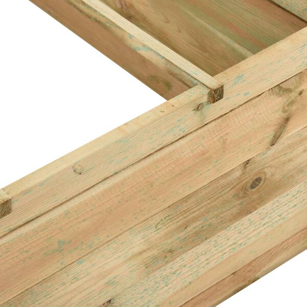 vidaXL dārza stādu kaste, 120x120x40 cm, impregnēts priedes koks