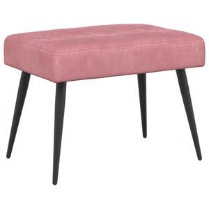 vidaXL Sols ar pogām Rozā 60 x 40 x 45 cm Samts