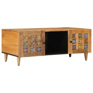 vidaXL Kafijas galdiņ&scaron; Dabiska 100 x 54 x 40 cm Cieta mango koksne