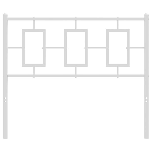vidaXL gultas galvgalis, balts, 100 cm