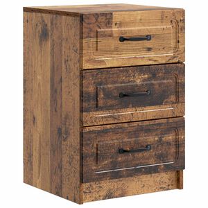 vidaXL Nakts skapītis Vecs koks 43 x 41 x 63,5 cm Inženierijas koks