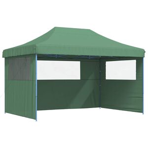 vidaXL Balles telts 440 x 292 x 315 cm Zaļ&scaron; ar zilu rāmi
