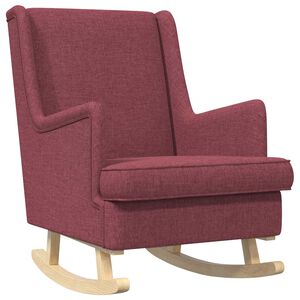 vidaXL &Scaron;ūpuļkrēsls Vīna sarkans 62 x 80 x 85 cm audums