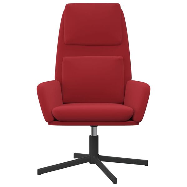 vidaXL atpūtas krēsls, vīnsarkans samts