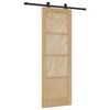 vidaXL Slīdo&scaron;ās durvis ORKDAL Dabiska 73,5 x 211 cm Priedes masīvkoks