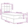 vidaXL Osmaņu gultas rāmis ar matračiem tum&scaron;i pelēks 90x190cm samts