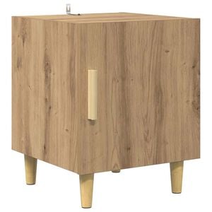 vidaXL Nakts skapītis Artisānā ozols 40 x 40 x 50 cm Inženierijas koks