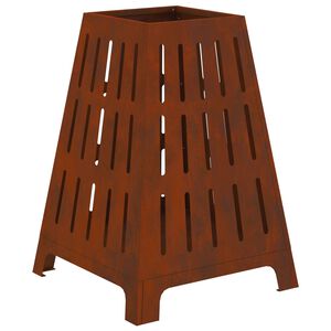 vidaXL Uguns bļoda Rūsa 50 x 50 x 70 cm Novecināts tērauds